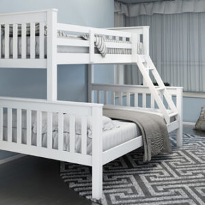 White Triple Sleeper Bunk Bed