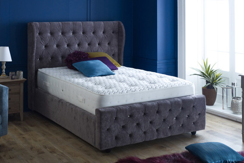 Winged Upholstered Bed