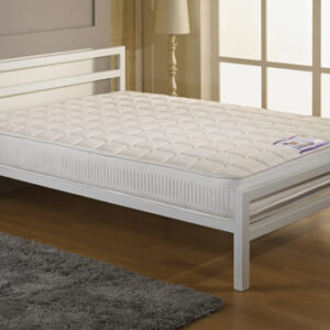 Contemporary-White-Metal-Bed